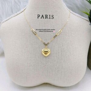 MsMorningstar 18k TF Lovely Heart Center Necklace | Inspired Collection