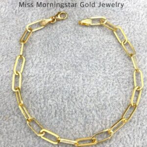 18k Premium Version 2 Paperclip Bracelet