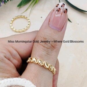 MsMorningstar Premium 18k Damascus Ring | Premium Collection