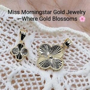 MsMorningstar 18k Clover Pendant | Floral Collection