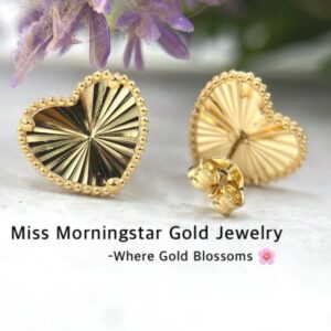 MsMorningstar 18k Flicker Heart Earrings | RCB