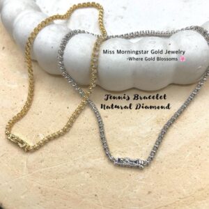 MsMorningstar 18k Tennis Bracelet (Natural Diamond) | VNB