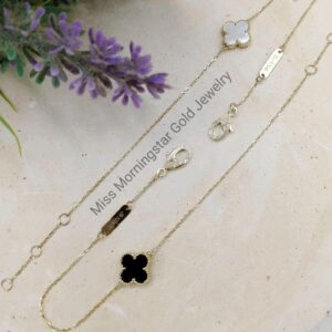 MsMorningstar 18k Hk Single Floral Bracelet | Classy Hk Setting | Floral Collection