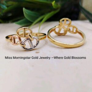 MsMorningstar 18k GeeGi Tri-color Ring | Designer Collection
