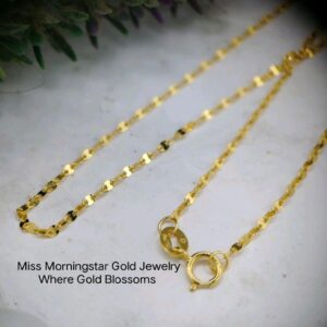 MsMorningstar 18k Light weight Mirror Chain | Chain Collection