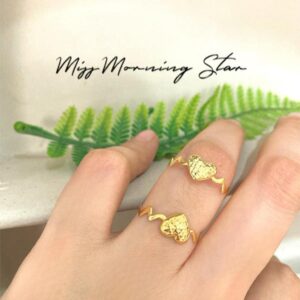 Dia Heart ZigZag Ring - Pawnable and Fabulous Ring for Women