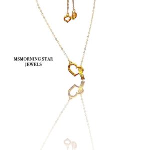 Centered Heart Interlock Necklace