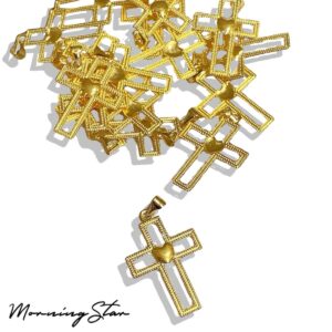 Cross with Heart Pendant