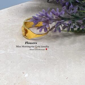 MsMorningstar 18k Saudi Perleeee Flower Ring | Floral Collection