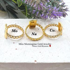 MsMorningstar 18k Mo Na Ring